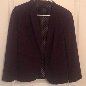 EUC Eggplant The Limited 3/4 Blazer size M